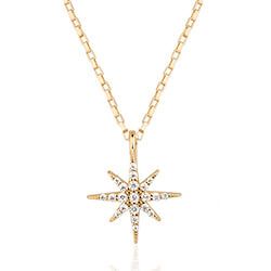 Imagem do produto Colar Estrelado Cravejado de Zircônia Folheado a Ouro 18K