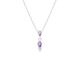 Imagem do produto Colar Ear Hook com Cristais Lavanda Prata 925