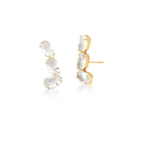 Imagem do produto Brinco Ear Cuff com Cristais Folheado a Ouro 18K