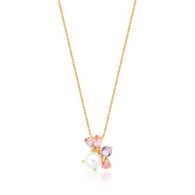Imagem do produto Colar Candy com Pérolas Folheado a Ouro 18K