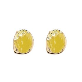 Imagem do produto Brinco Cristal Oval Citrino Folheado a Ouro 18K