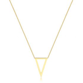 Imagem do produto Colar com Triangulo Vazado Folheado a Ouro 18K