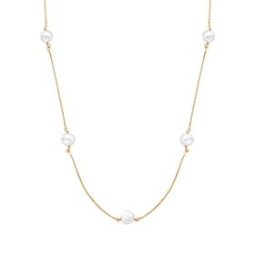 Imagem do produto Colar Veneziana com Pérolas Grandes Folheado a Ouro 18k