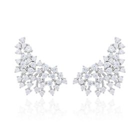 Imagem do produto Brinco Ear Cuff Cravejado de Zircônias Prata 925