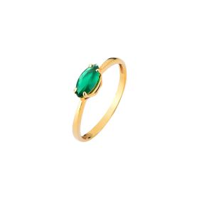 Imagem do produto Anel Plenitude Navete Crisopázio 4x8mm em Ouro 10k