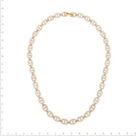 Imagem do produto Colar Chardonnay  Oval Cravejado de Zircônias Folheado a Ouro 18k