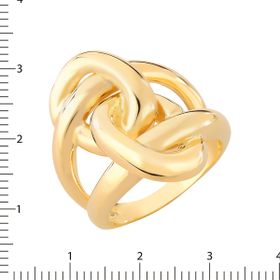 Imagem do produto Anel com aro entrelaçado folheado a ouro 18k