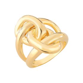 Imagem do produto Anel com aro entrelaçado folheado a ouro 18k