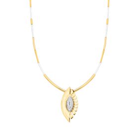 Imagem do produto Colar canutilho com pingente olho grego cravejado de zircônias com mix de banhos folheado a ouro 18k