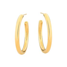 Imagem do produto Brinco argola lisa com 2,5cm de diâmetro em ouro 10k