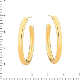 Imagem do produto Brinco argola lisa com 2,5cm de diâmetro em ouro 10k