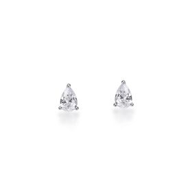 Imagem do produto Brinco ponto de luz gota em prata 925