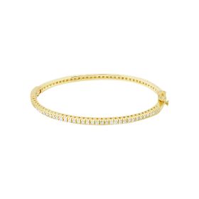 Imagem do produto Pulseira cravejada de zircônias em prata 925 folheado a ouro 18k
