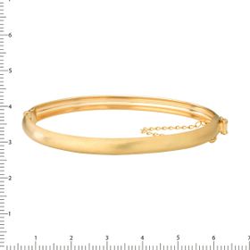 Imagem do produto Pulseira Algema Lisa Fosca com Fecho de Segurança Folheada a Ouro 18k