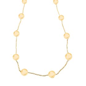Imagem do produto Colar 140cm com esferas intercaladas folheada a ouro 18k