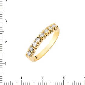 Imagem do produto Anel 8 moissanite meia aliança em ouro 10k