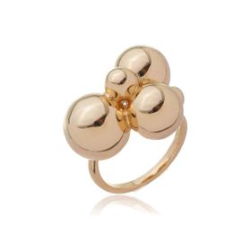 Imagem do produto Anel com design de bolhas em tamanhos variados folheado a ouro 18k