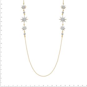 Imagem do produto Colar stelle com estrelas cravejadas de zircônias folheado a ouro 18k