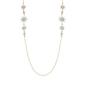Imagem do produto Colar stelle com estrelas cravejadas de zircônias folheado a ouro 18k