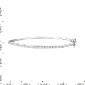 Imagem do produto Pulseira Radiance algema fina cravejada de zircônias Prata 925