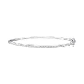 Imagem do produto Pulseira Radiance algema fina cravejada de zircônias Prata 925