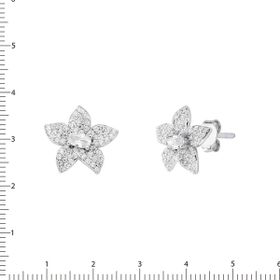 Imagem do produto Brinco Radiance flor cravejada de zircônias Prata 925