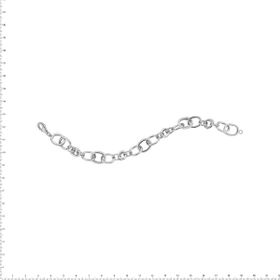 Imagem do produto Pulseira Radiance elos polidos e cravejados Prata 925