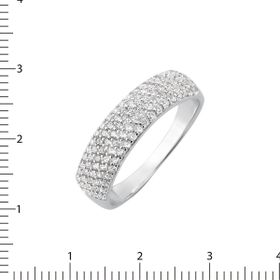 Imagem do produto Anel Radiance aparador largo cravejado de zircônias Prata 925