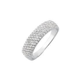 Imagem do produto Anel Radiance aparador largo cravejado de zircônias Prata 925