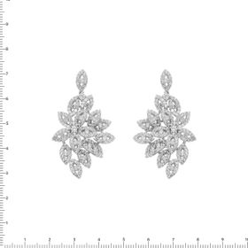 Imagem do produto Brinco Radiance festa pétalas cravejadas prata 925