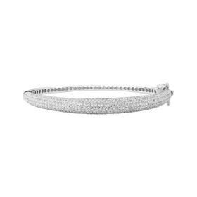 Imagem do produto Pulseira Radiance algema larga cravejada de zircônias Prata 925