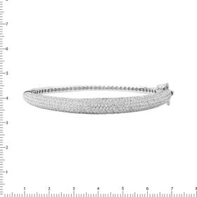 Imagem do produto Pulseira Radiance algema larga cravejada de zircônias Prata 925