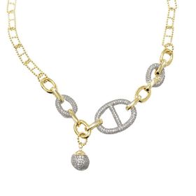 Imagem do produto Colar de correntes Prata 925 folheada a ouro 18k