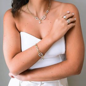 Imagem do produto Colar de correntes Prata 925 folheada a ouro 18k