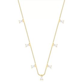 Imagem do produto Colar choker veneziana com gotas de cristais folheado a Ouro 18