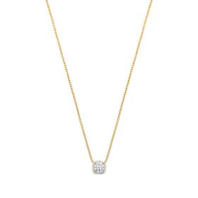 Imagem do produto Colar Stelle com pingente cravejado de zircônia folheado a ouro 18k