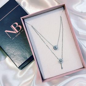 Imagem do produto Colar pingente chave em moissanite Prata 925