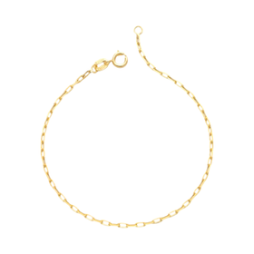 Imagem do produto colar com elos quadrados folheado a ouro 18k