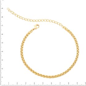 Imagem do produto Colar choker malha grumet folheado a ouro 18K