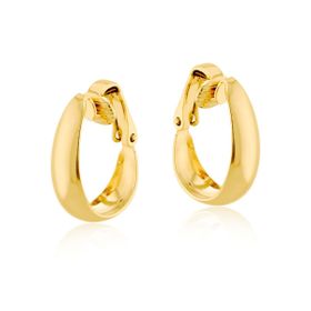 Imagem do produto Brinco argola fechada lisa folheada a ouro 18K