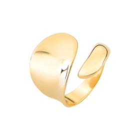 Imagem do produto Anel aberto polido e folheado a ouro 18K