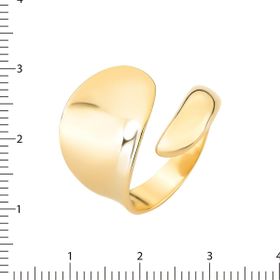 Imagem do produto Anel aberto polido e folheado a ouro 18K