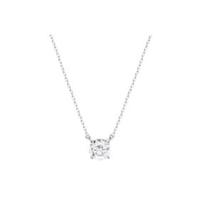 Imagem do produto Colar com ponto de luz 4 garras moissanite 8mm em prata 925