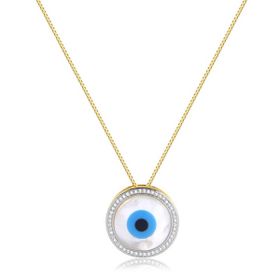 Imagem do produto COLAR Stelle OLHO GREGO COM ZIRCÔNIA EM VOLTA  FOLHEADO A OURO 18K