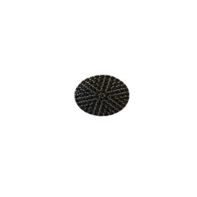 Imagem do produto Brinco pequeno com pizza de zircônias negras folheado a ouro 18K