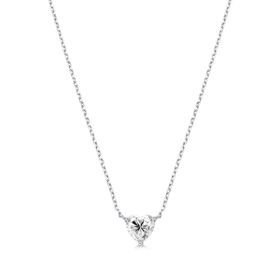 Imagem do produto Colar moissanite coração 8x8mm prata 925