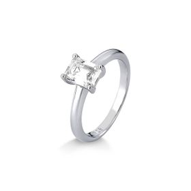 Imagem do produto Anel moissanite carré 5x7mm prata 925