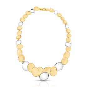 Imagem do produto Colar maxi round duo mix de banhos folheado a ouro 18k