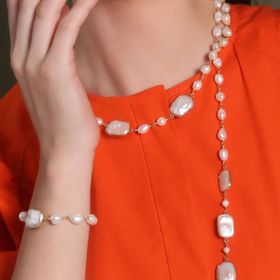 Imagem do produto Colar Rustic Pearl folheado a ouro 18k