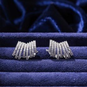 Imagem do produto Brinco cascata de moissanite 1.45ct em prata 925